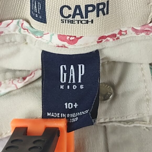 Gap Kids Stretch Cotton Tan, Beige, Khaki, Capri Pants Size 10+ - Picture 9 of 10